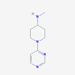 molecular formula C10H16N4 B13158920 N-methyl-1-(pyrimidin-4-yl)piperidin-4-amine 