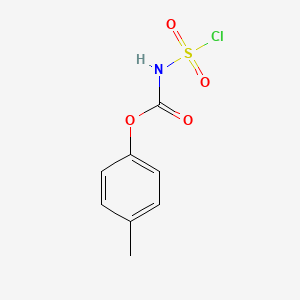 molecular formula C8H8ClNO4S B13158928 4-methylphenyl N-(chlorosulfonyl)carbamate 