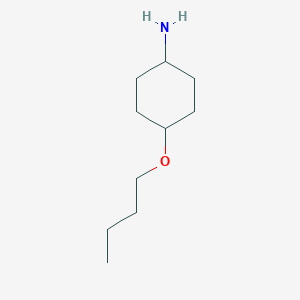 molecular formula C10H21NO B13158939 (1R,4r)-4-butoxycyclohexan-1-amine 