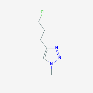 molecular formula C6H10ClN3 B13158995 4-(3-Chloropropyl)-1-methyl-1H-1,2,3-triazole 