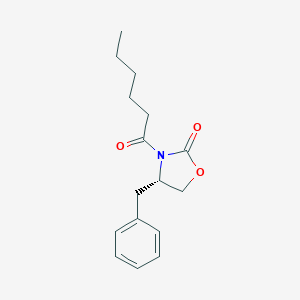 molecular formula C16H21NO3 B131590 (S)-4-苄基-3-己酰基-2-恶唑烷酮 CAS No. 143965-32-6