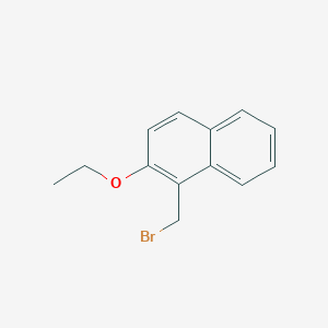 molecular formula C13H13BrO B13159024 1-(Bromomethyl)-2-ethoxynaphthalene 