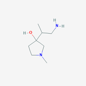 3-(1-Aminopropan-2-YL)-1-methylpyrrolidin-3-OL