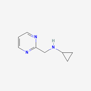 molecular formula C8H11N3 B13159032 N-(pyrimidin-2-ylmethyl)cyclopropanamine 