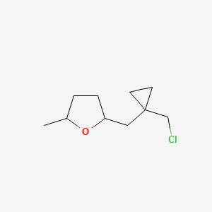 2-{[1-(Chloromethyl)cyclopropyl]methyl}-5-methyloxolane