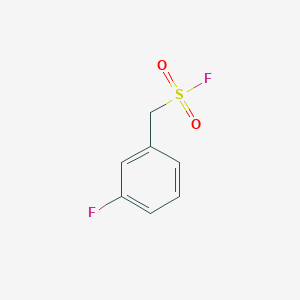 molecular formula C7H6F2O2S B13159072 (3-Fluorophenyl)methanesulfonyl fluoride 