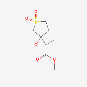 Methyl 2-methyl-1-oxa-5-thiaspiro[2.4]heptane-2-carboxylate 5,5-dioxide