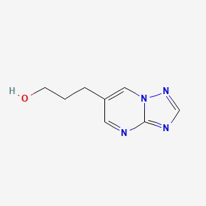 B1315909 3-([1,2,4]Triazolo[1,5-a]pyrimidin-6-yl)propan-1-ol CAS No. 85599-32-2