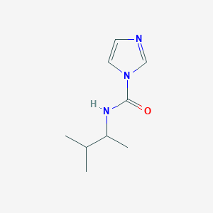 molecular formula C9H15N3O B13159092 N-(3-Methylbutan-2-yl)-1H-imidazole-1-carboxamide 