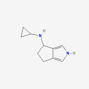 molecular formula C10H14N2 B13159099 N-Cyclopropyl-2H,4H,5H,6H-cyclopenta[c]pyrrol-4-amine 