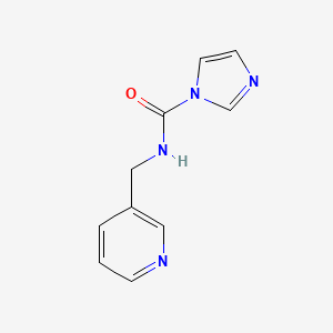 molecular formula C10H10N4O B13159130 N-(pyridin-3-ylmethyl)-1H-imidazole-1-carboxamide CAS No. 149047-35-8