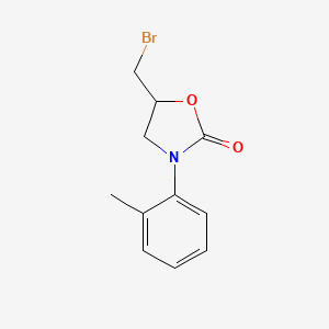 5-(Bromomethyl)-3-(2-methylphenyl)-1,3-oxazolidin-2-one