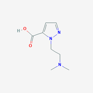 molecular formula C8H13N3O2 B13159156 1-[2-(Dimethylamino)ethyl]-1H-pyrazole-5-carboxylic acid 