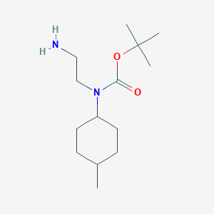 molecular formula C14H28N2O2 B13159171 tert-butyl N-(2-aminoethyl)-N-(4-methylcyclohexyl)carbamate 