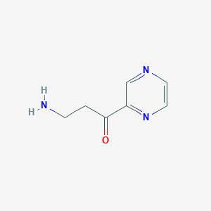 3-Amino-1-(pyrazin-2-yl)propan-1-one