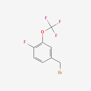molecular formula C8H5BrF4O B1315920 4-氟-3-(三氟甲氧基)苄基溴 CAS No. 86256-50-0