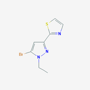 2-(5-Bromo-1-ethyl-1H-pyrazol-3-yl)-1,3-thiazole