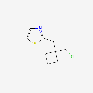 2-([1-(Chloromethyl)cyclobutyl]methyl)-1,3-thiazole