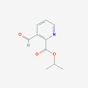 molecular formula C10H11NO3 B1315930 3-甲酰基吡啶酸异丙酯 CAS No. 118892-78-7
