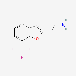 2-[7-(Trifluoromethyl)-1-benzofuran-2-yl]ethan-1-amine