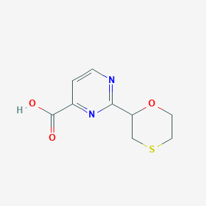 2-(1,4-Oxathian-2-yl)pyrimidine-4-carboxylic acid