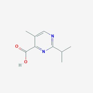 molecular formula C9H12N2O2 B13159319 5-Methyl-2-(propan-2-yl)pyrimidine-4-carboxylic acid 