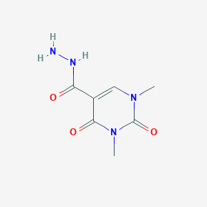 molecular formula C7H10N4O3 B1315934 1,3-二甲基-2,4-二氧嘧啶-5-碳酰肼 CAS No. 39513-55-8