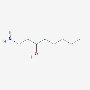 molecular formula C8H19NO B13159378 1-Aminooctan-3-ol 