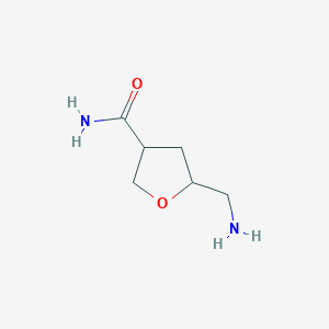 5-(Aminomethyl)oxolane-3-carboxamide