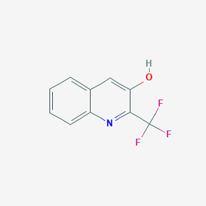 molecular formula C10H6F3NO B13159411 2-(Trifluoromethyl)quinolin-3-ol 