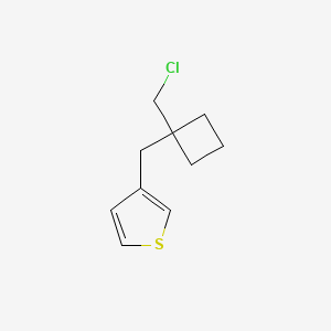 3-([1-(Chloromethyl)cyclobutyl]methyl)thiophene