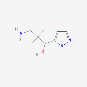 3-Amino-2,2-dimethyl-1-(1-methyl-1H-pyrazol-5-yl)propan-1-ol