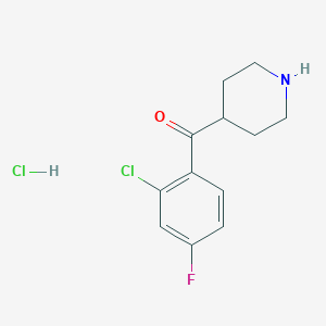 (2-Chloro-4-fluorophenyl)(piperidin-4-yl)methanone hydrochloride