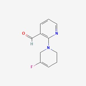 2-(5-Fluoro-1,2,3,6-tetrahydropyridin-1-yl)pyridine-3-carbaldehyde