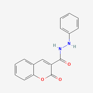 molecular formula C16H12N2O3 B13159463 2-oxo-N'-phenyl-2H-chromene-3-carbohydrazide 