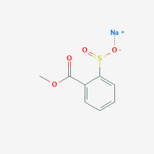 molecular formula C8H7NaO4S B13159479 Sodium 2-(methoxycarbonyl)benzene-1-sulfinate 