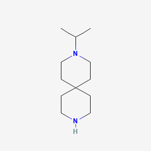 molecular formula C12H24N2 B13159490 3-Isopropyl-3,9-diazaspiro[5.5]undecane 