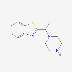 2-[1-(Piperazin-1-yl)ethyl]-1,3-benzothiazole