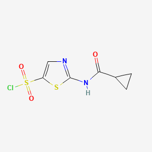 2-Cyclopropaneamido-1,3-thiazole-5-sulfonyl chloride