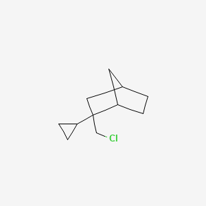 molecular formula C11H17Cl B13159540 2-(Chloromethyl)-2-cyclopropylbicyclo[2.2.1]heptane 