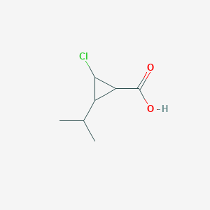 2-Chloro-3-(propan-2-yl)cyclopropane-1-carboxylic acid