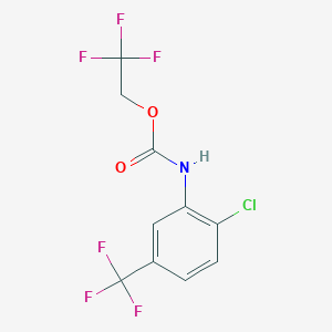 2,2,2-trifluoroethyl N-[2-chloro-5-(trifluoromethyl)phenyl]carbamate