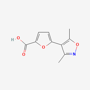 molecular formula C10H9NO4 B13159576 5-(Dimethyl-1,2-oxazol-4-YL)furan-2-carboxylic acid 