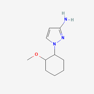 molecular formula C10H17N3O B13159591 1-(2-Methoxycyclohexyl)-1H-pyrazol-3-amine 