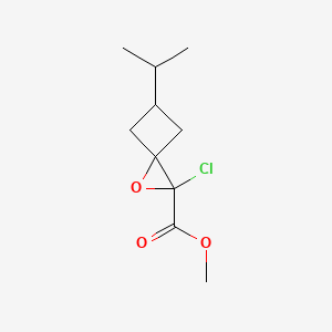 Methyl 2-chloro-5-(propan-2-yl)-1-oxaspiro[2.3]hexane-2-carboxylate