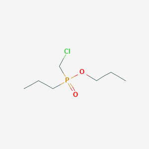 molecular formula C7H16ClO2P B13159617 Propyl (chloromethyl)(propyl)phosphinate 