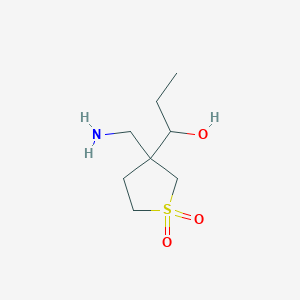 3-(Aminomethyl)-3-(1-hydroxypropyl)-1lambda6-thiolane-1,1-dione