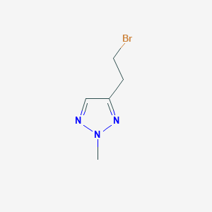 molecular formula C5H8BrN3 B13159666 4-(2-Bromoethyl)-2-methyl-2H-1,2,3-triazole 