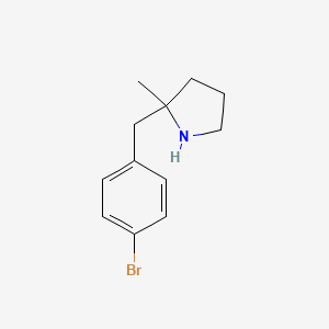 2-[(4-Bromophenyl)methyl]-2-methylpyrrolidine