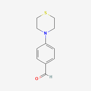 molecular formula C11H13NOS B1315967 4-(硫代吗啉-4-基)苯甲醛 CAS No. 27913-94-6